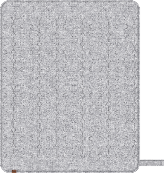 Parklon Onsu Mat - Water Heated Mattress Pad (Grey, Queen)